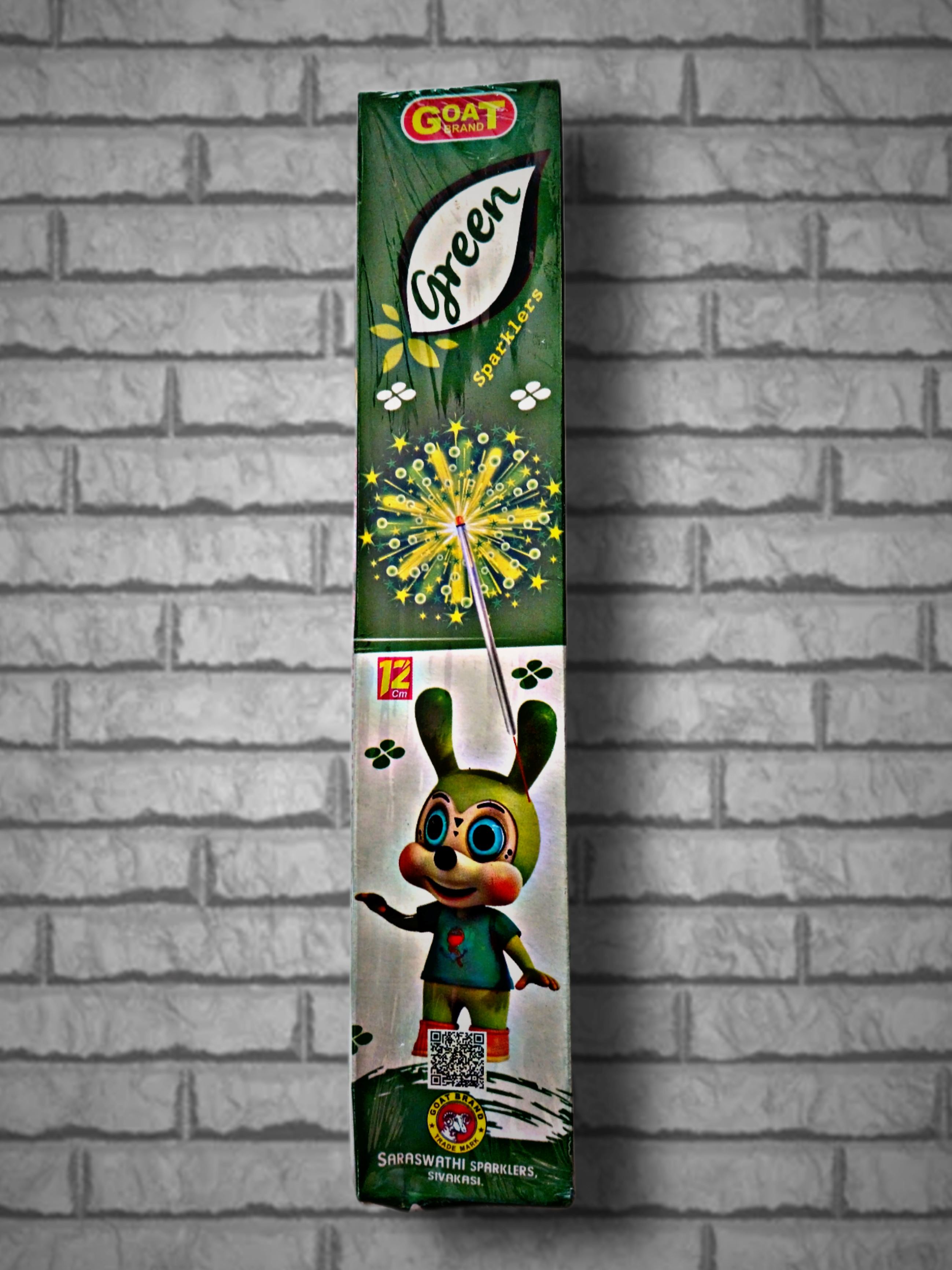 12 Cm Green sparklers